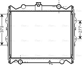 Ava Quality Cooling TO 2310 - Радіатор, охолодження двигуна autocars.com.ua