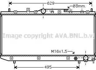 Ava Quality Cooling TO 2324 - Радіатор, охолодження двигуна autocars.com.ua