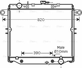 Ava Quality Cooling TO 2329 - Радіатор, охолодження двигуна autocars.com.ua