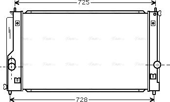 Ava Quality Cooling TO 2334 - Радіатор, охолодження двигуна autocars.com.ua