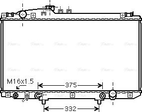 Ava Quality Cooling TO 2337 - Радіатор, охолодження двигуна autocars.com.ua