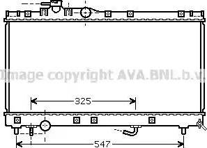 Ava Quality Cooling TO 2350 - Радіатор, охолодження двигуна autocars.com.ua