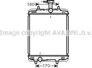 Ava Quality Cooling TO 2363 - Радіатор, охолодження двигуна autocars.com.ua