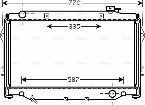 Ava Quality Cooling TO 2377 - Радіатор, охолодження двигуна autocars.com.ua