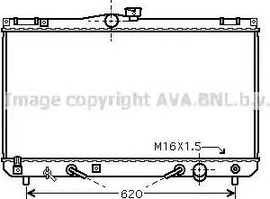 Ava Quality Cooling TO 2455 - Радіатор, охолодження двигуна autocars.com.ua