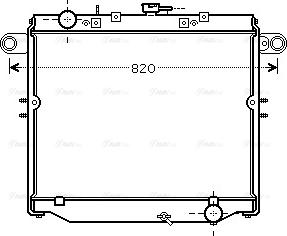 Ava Quality Cooling TO 2477 - Радіатор, охолодження двигуна autocars.com.ua