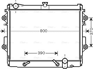 Ava Quality Cooling TO 2491 - Радіатор, охолодження двигуна autocars.com.ua