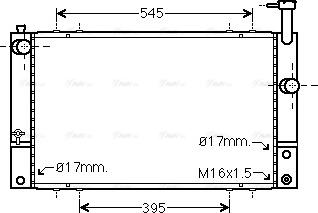 Ava Quality Cooling TO 2494 - Радіатор, охолодження двигуна autocars.com.ua