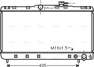 Ava Quality Cooling TO 2596 - Радіатор, охолодження двигуна autocars.com.ua