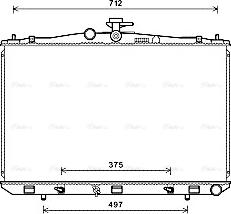 Ava Quality Cooling TO2675 - Радиатор, охлаждение двигателя avtokuzovplus.com.ua