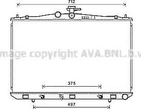 Ava Quality Cooling TO2689 - Радиатор, охлаждение двигателя avtokuzovplus.com.ua