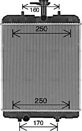 Ava Quality Cooling TO2764 - Радиатор, охлаждение двигателя avtokuzovplus.com.ua