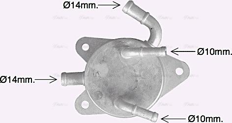 AVA TO3755 - Масляний радіатор, автоматична коробка передач autocars.com.ua
