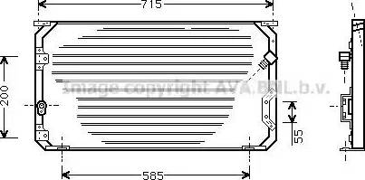 AVA TO 5246 - Конденсатор, кондиціонер autocars.com.ua