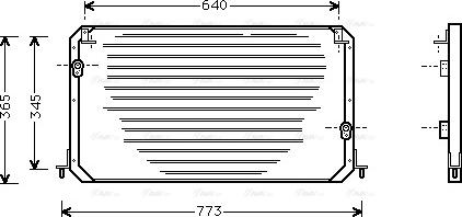 Ava Quality Cooling TO 5192 - Конденсатор, кондиціонер autocars.com.ua