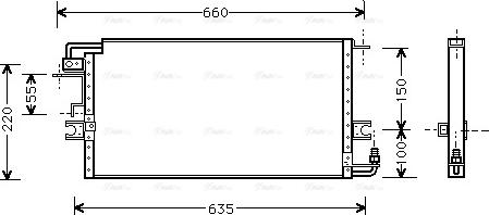 Ava Quality Cooling TO 5198 - Конденсатор кондиционера avtokuzovplus.com.ua