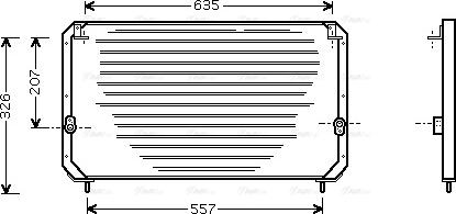 Ava Quality Cooling TO 5202 - Конденсатор, кондиціонер autocars.com.ua