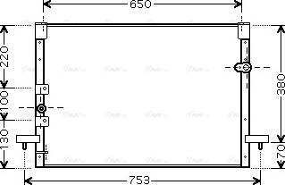 Ava Quality Cooling TO 5213 - Конденсатор, кондиціонер autocars.com.ua