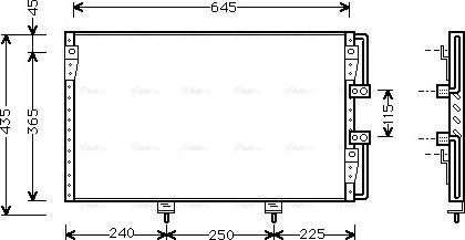 AVA TO 5226 - Конденсатор, кондиціонер autocars.com.ua