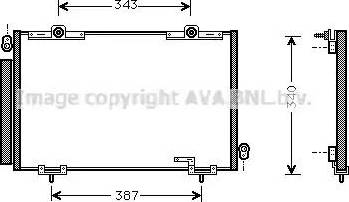 Ava Quality Cooling TO5250D - Конденсатор, кондиціонер autocars.com.ua