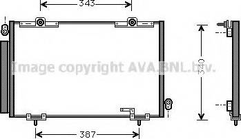 Ava Quality Cooling TO 5250 - Конденсатор, кондиціонер autocars.com.ua