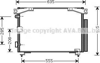 Ava Quality Cooling TO5280D - Конденсатор, кондиціонер autocars.com.ua