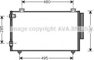 Ava Quality Cooling TO 5286 - Конденсатор, кондиціонер autocars.com.ua