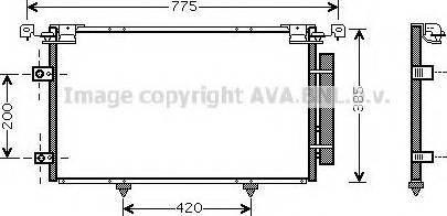 Ava Quality Cooling TO 5319 - Конденсатор, кондиціонер autocars.com.ua