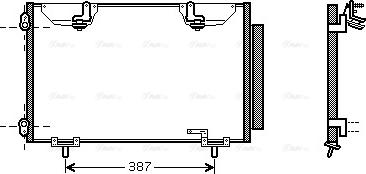 Ava Quality Cooling TO5327D - Конденсатор, кондиціонер autocars.com.ua