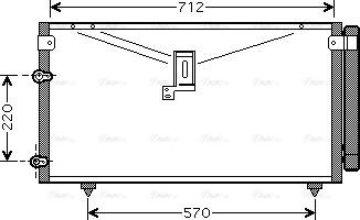 Ava Quality Cooling TO5383D - Конденсатор кондиционера autodnr.net