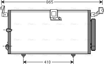 Ava Quality Cooling TO5384D - Конденсатор, кондиціонер autocars.com.ua