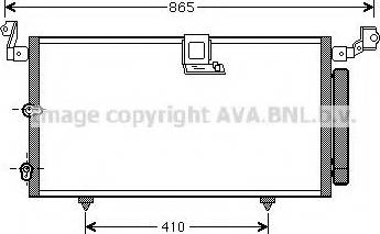 Ava Quality Cooling TO 5384 - Конденсатор, кондиціонер autocars.com.ua