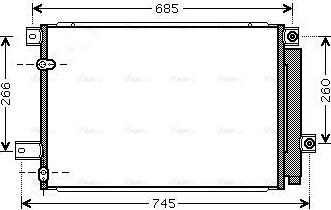 Ava Quality Cooling TO5409D - Конденсатор, кондиціонер autocars.com.ua