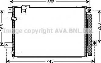 Ava Quality Cooling TO 5409 - Конденсатор, кондиціонер autocars.com.ua