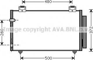 Ava Quality Cooling TO 5411 - Конденсатор, кондиціонер autocars.com.ua