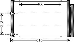 Ava Quality Cooling TO5429D - Конденсатор кондиционера avtokuzovplus.com.ua