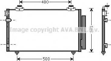 Ava Quality Cooling TO 5481 - Конденсатор, кондиціонер autocars.com.ua