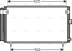 AVA TO5558D - Конденсатор, кондиціонер autocars.com.ua