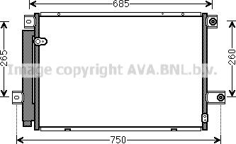 Ava Quality Cooling TO5559D - Конденсатор, кондиціонер autocars.com.ua