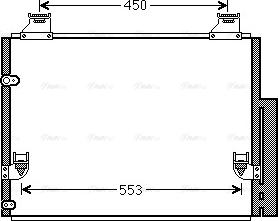 Ava Quality Cooling TO5563D - Конденсатор, кондиціонер autocars.com.ua