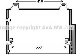 Ava Quality Cooling TO5563 - Конденсатор, кондиціонер autocars.com.ua