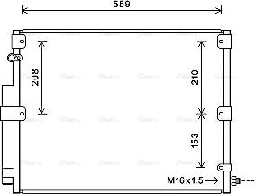 Ava Quality Cooling TO5617D - Конденсатор, кондиціонер autocars.com.ua