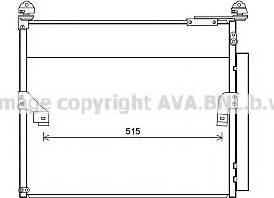 Ava Quality Cooling TO5655 - Конденсатор кондиционера avtokuzovplus.com.ua