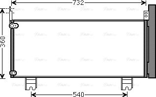 AVA TO5660D - Конденсатор, кондиціонер autocars.com.ua