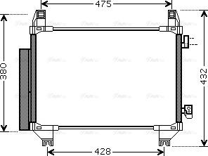 Ava Quality Cooling TO5665D - Конденсатор, кондиціонер autocars.com.ua