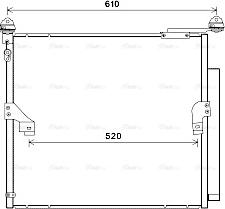 Ava Quality Cooling TO5677D - Конденсатор кондиционера avtokuzovplus.com.ua