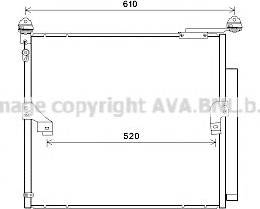 Ava Quality Cooling TO5677 - Конденсатор кондиционера avtokuzovplus.com.ua