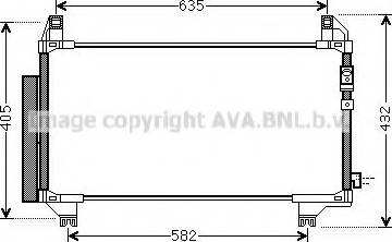 Ava Quality Cooling TO5680 - Конденсатор, кондиціонер autocars.com.ua