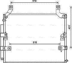 Ava Quality Cooling TO5697D - Конденсатор, кондиціонер autocars.com.ua