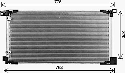 Ava Quality Cooling TO5784 - Конденсатор, кондиціонер autocars.com.ua